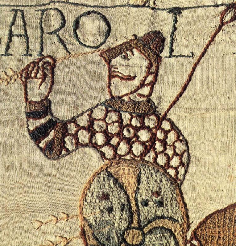 Details of King Harold falls in battle, unknow artist
